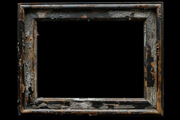 Wall Mural - Aged frame Black Cardboard Textures effect blackboard corrosion rust.