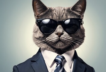 Wall Mural - businessman with sunglasses