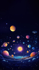 Poster - Space backgrounds astronomy universe.