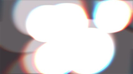Poster - Light, bokeh and mockup in space with particles, dots and white lighting in studio. Glowing circles, space and neon shine on black background for spotlight, texture and reflection or movement
