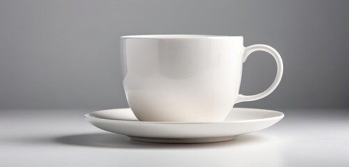 Canvas Print - white cup with saucer