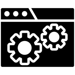 Sticker - Automated Testing vector icon illustration of Quality Assurance iconset.