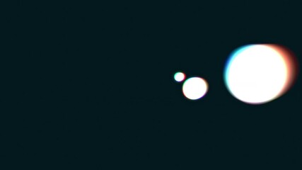 Poster - Light, bokeh and background with abstract, animation and particles for motion graphic or transition. Dots, pattern and texture for wallpaper, backdrop and white circles with glow, movement or sparkle