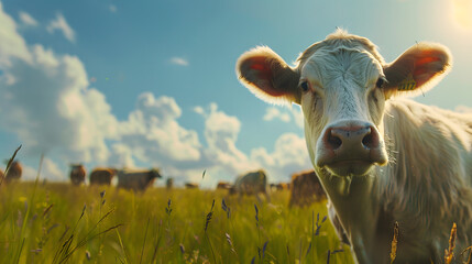 Poster - that look like agro, herds, farm background,recording,