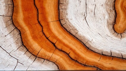 Wall Mural -  a couple bark like pieces of wood,