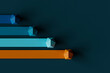© Westend61 - Bar chart statistics increasing against colored background