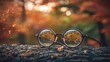 © starush - A pair of glasses with a reflection on the lens, AI