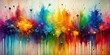 © Sujid - Abstract painting with vibrant, spontaneous drips and splatters capturing movement, abstract, painting, vibrant, colorful