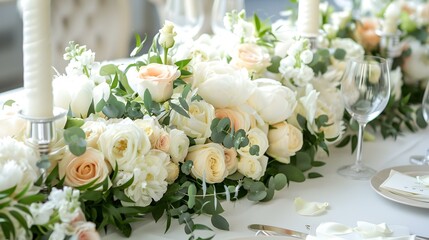 Poster - Floral arrangement for a wedding table picture