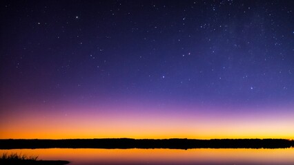 Wall Mural - lanscape night sky stars