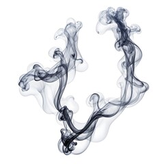 smoke isolated on white, ethereal wisps: abstract smoke on white background