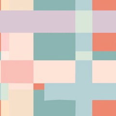 Wall Mural - Abstract Geometric Background in Pastel Colors