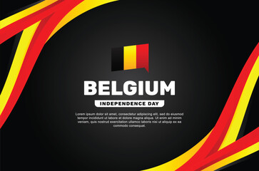 Wall Mural - Belgium Independence Day Background Design