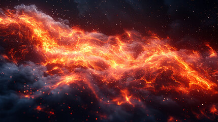 Wall Mural - background digital flame or plasma