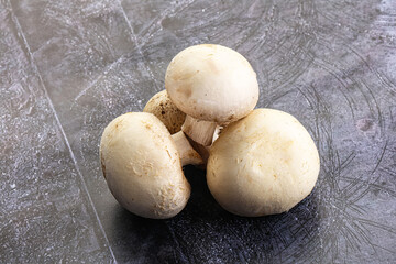 Wall Mural - Natural organic ripe champignon mushrooms