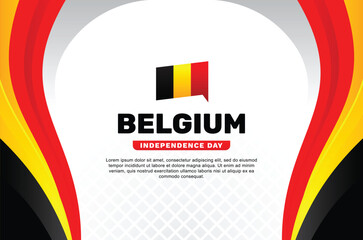 Wall Mural - Belgium Independence Day Background Design