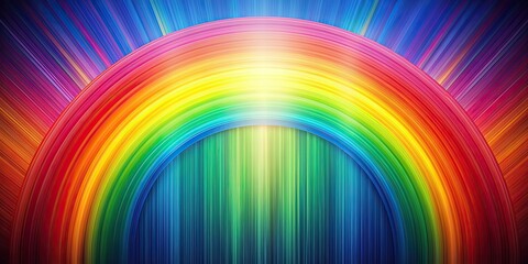 Canvas Print - Colorful rainbow background generated by artificial intelligence, rainbow, background, AI, technology, digital, colors