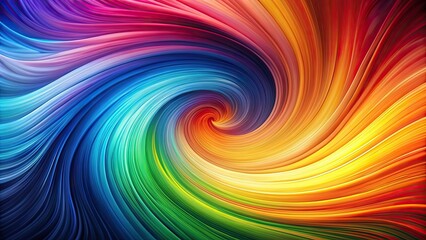 Canvas Print - Colorful and vibrant background with swirling waves , color, swirl, wave, abstract, vibrant, colorful, texture, design, backdrop