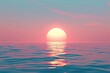 © Horsi - Pink Sunset Over Calm Ocean Waters