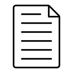 Poster - Document Vector Line Icon