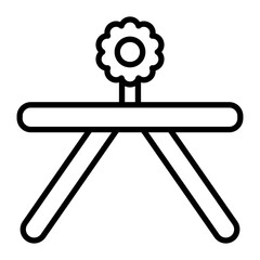 Poster - Table Vector Line Icon