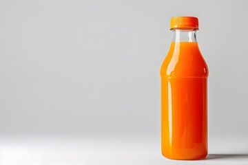 Poster - Orange Juice in a Glass Bottle with Orange Cap