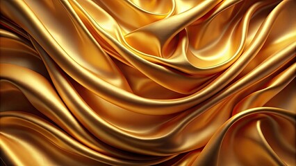 Canvas Print - Abstract golden silk background resembling luxurious fabric, luxury, elegant, texture, shiny, bright, silk, abstract