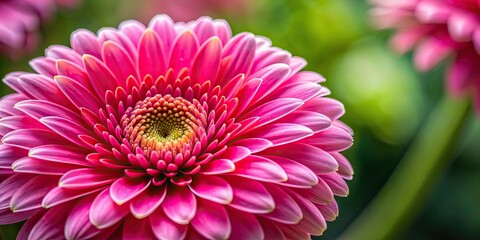 Poster - Close up of a vibrant pink flower, pink, flower, close-up, nature, petal, beauty, colorful, vibrant, blossom, plant, botanical, flora