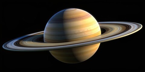 Wall Mural - majestic view of saturn with its stunning rings, saturn, planet, rings, space, majestic, beautiful, 