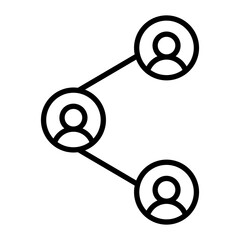 Poster - Network Vector Line Icon