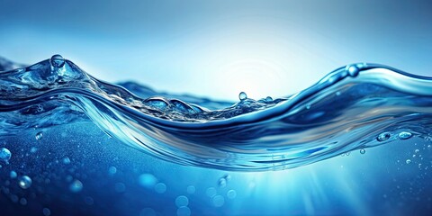 Poster - Soothing water wave texture background, water, wave, texture, background, ocean, sea, ripple, aquatic, nature, blue, calm