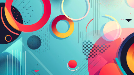 Poster - background vector art of geometric