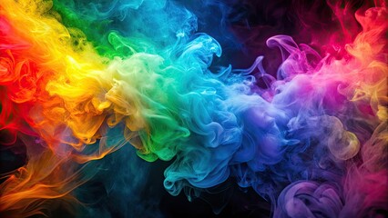 Poster - Colorful abstract background with vibrant bang smoke, abstract, backgrounds, colorful, vibrant, bang, smoke, artistic