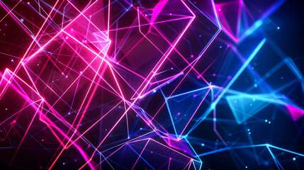 background digital connected line and geometric