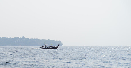 Wall Mural - boat on the sea