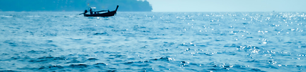Wall Mural - blue sea water surface texture background with ripples