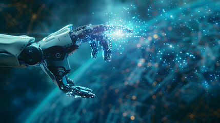 Wall Mural - ai and robotics-inspired visuals for future-forward brands