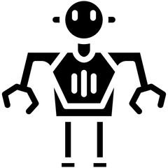 Sticker - Robotics vector icon illustration of Robotics iconset.