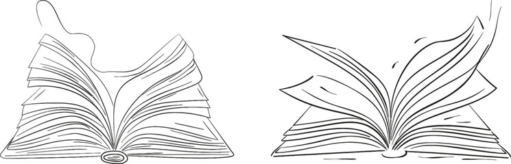 Fototapete - Drawing of a modern illustration of a study supply item for schools and education