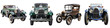 © ZeyBer - Collection Of Vintage Classic Cars On Transparent Background