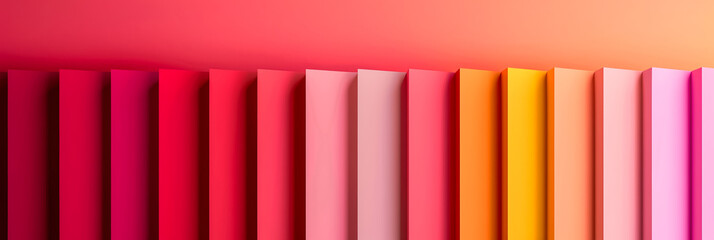 Sticker - Gradient background with warm hues from yellow to coral vibrant and fresh modern design 