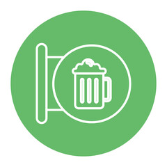 Sticker - Beer Sign Icon