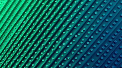 Wall Mural - gradient background transitioning from cobalt blue to emerald green halftone elements for a modern aesthetic 