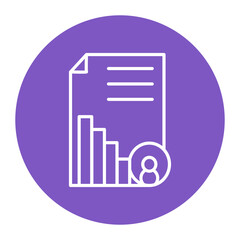 Sticker - Business Report Icon