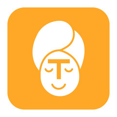 Sticker - T Zone vector icon. Can be used for Skincare iconset.