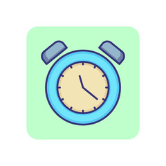 Wall Mural - Time line icon. Watch, stopwatch, alarm clock. Time management concept. Can be used for topics like morning, daily routine, deadline