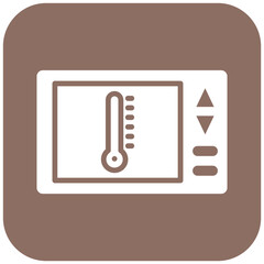 Poster - Thermostat vector icon. Can be used for Lab iconset.