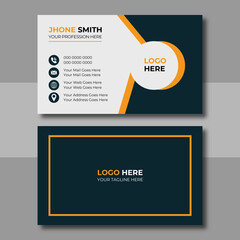 Wall Mural - Creative modern Corporate Business card design template, Clean professional business card template, visiting card, business card template for business and personal use. Vector illustration design