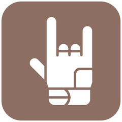 Sticker - Bowling Glove vector icon. Can be used for Bowling iconset.