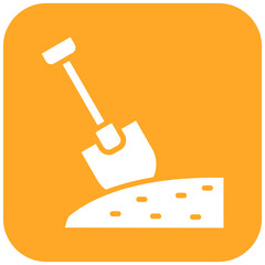 Wall Mural - Shovel vector icon. Can be used for Beach Resort iconset.